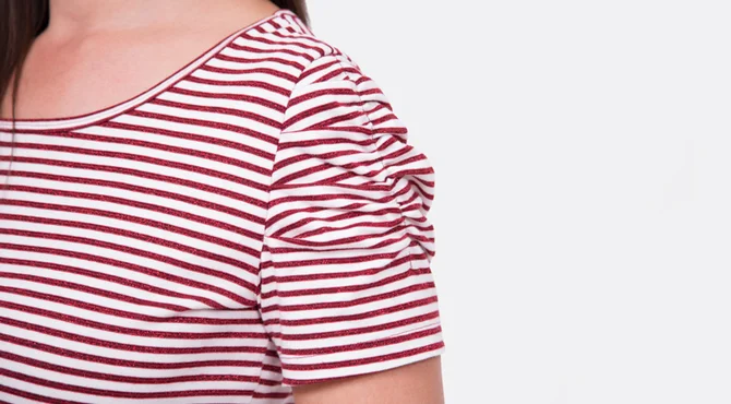 Schnittmuster Ärmelraffung mit Gummiband Nähanleitung und Legefalten