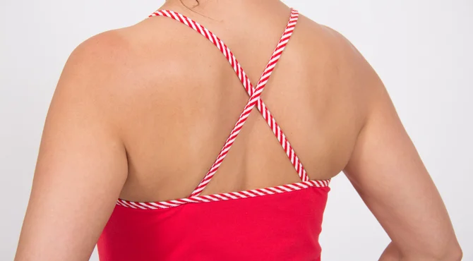 Schnittmuster Spaghettiträger-Top Träger Überkreuz