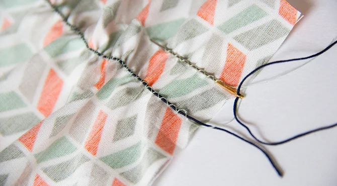 Smoken mit einer Zick-Zack Naht