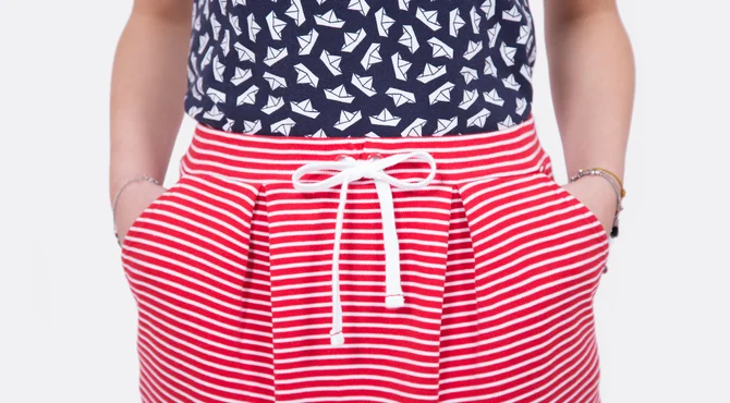 Schnittmuster Tulpenrock Schleife nähen