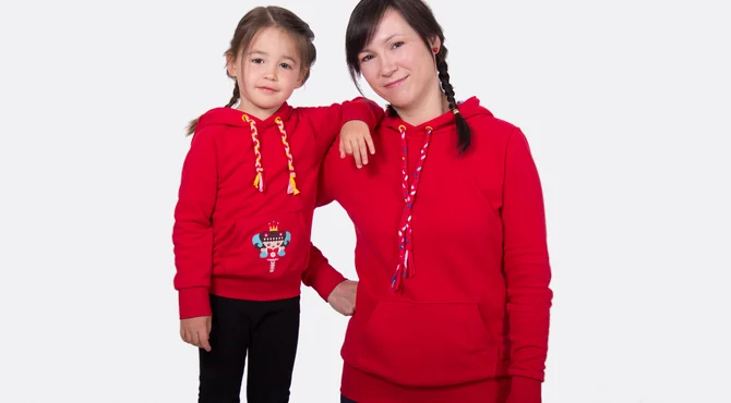 Schnittmuster Kapuzenpullover für Groß & Klein mit Kängurutasche nähen