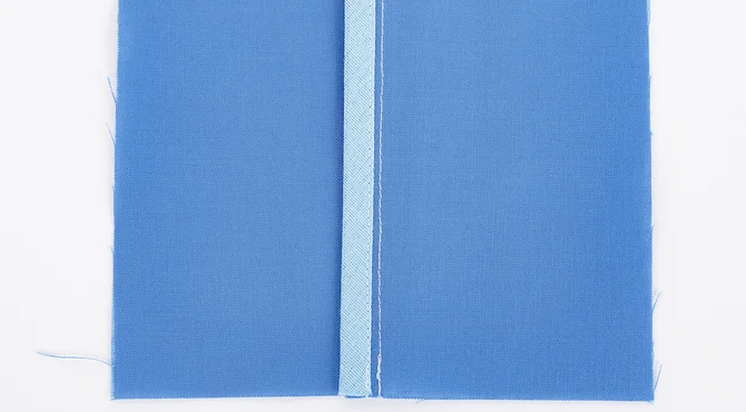 Nahtzugaben versäubern - Nähen lernen - Schrägbandversäuberung