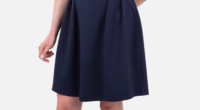 Anleitung Damenkleid Rockteil mit Falten