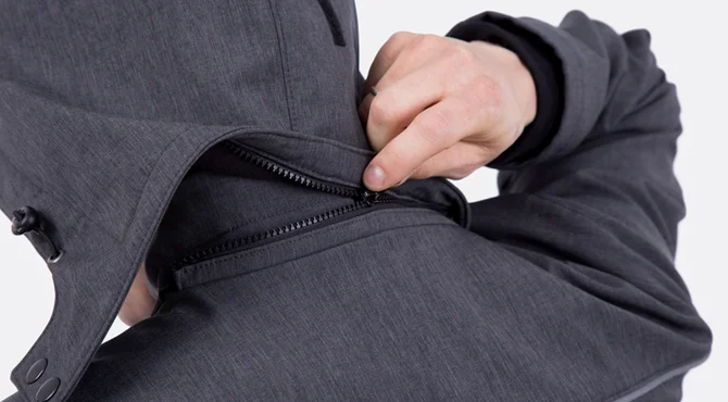 Kapuze abnehmbar Funktionsjacke Reissverschluss Anleitung