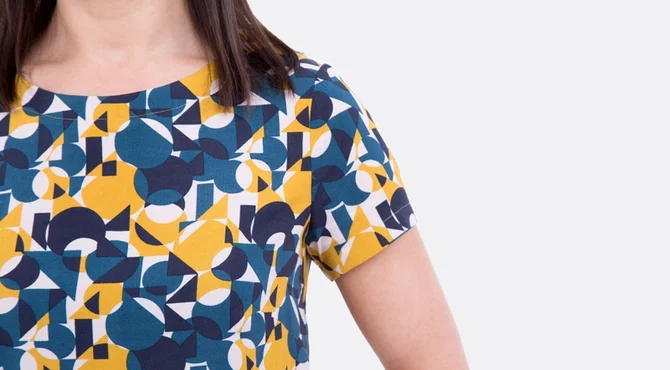 Schnittmuster Bluse Kurzarm Saum Anleitung