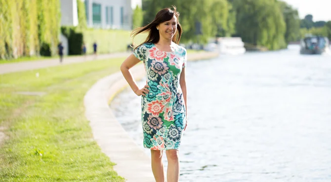 Schnittmuster Knotenkleid Nähanleitung Jersey selber nähen