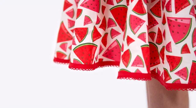 Schnittmuster Kinderkleid Saumband selber nähen