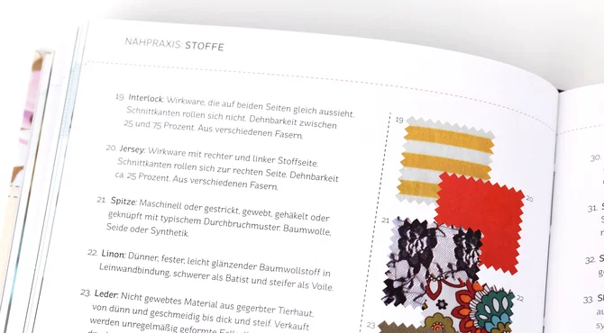 Buchrezension: Nähen - Tipps und Lösungen - Stoffe - Pattydoo - Nähen lernen