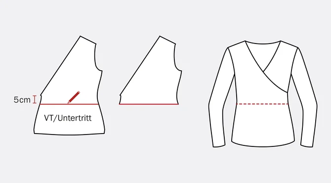 Anleitung Wickelshirt für schwangerschaft und zum Stillen Anleitung Wickelshirt für schwangerschaft und zum Stillen