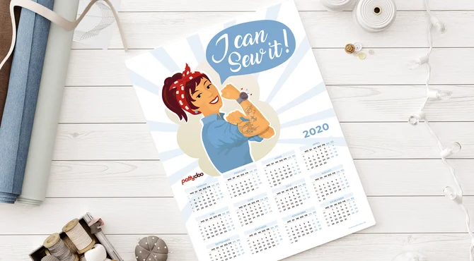 Kalender 2020 Gratis Download DIY nähen Kalender 2020 Gratis Download DIY nähen