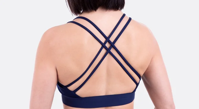 Nähanleitung Sport Bustier gekreuzte Träger Straps nähen