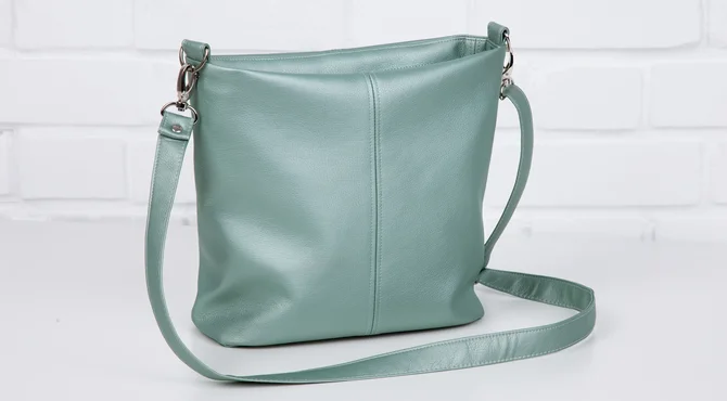 Schnittmuster Umhängetasche Teilung Kunstleder selbernähen