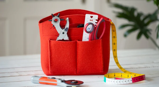 Organizer für Nähwerkzeuge gratis Schnittmuster zum Selbernähen