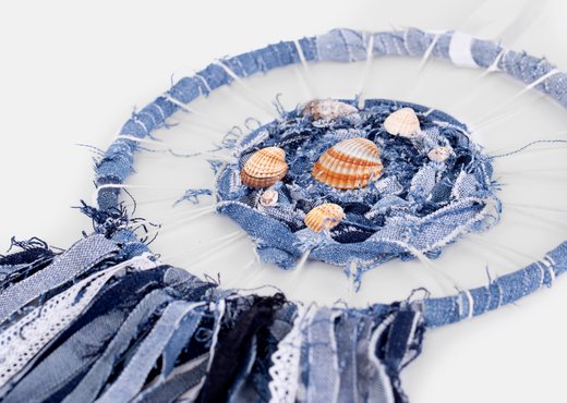 Traumfänger Upcycling Nähidee Jeans