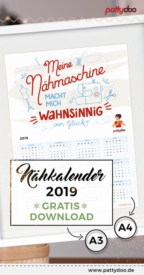 Kalender 2019 pattydoo free printable