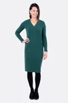 Schnittmuster Schlauchkleid Strickstoff Langarm Nähanleitung