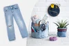 Anleitung Jeans Upcycling Stoffkorb nähen