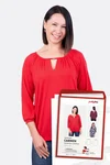 Papierschnittmuster Carmen-Bluse Shirt selber naehen