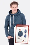 Papierschnittmuster Tony Kapuzenpullover selber naehen