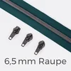 Reißverschluss Gunmetal 6,5mm Petrol D103 3m lang