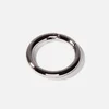 Ring Schnappverschluss 25 mm Silber