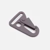 Taschenkarabiner "Hook" Dunkelgrau 25mm