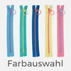 Reißverschluss Multicolor mit Ring Farbauswahl