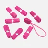 Kunststoff Kordelenden klappbar 10Stück pink (B47)