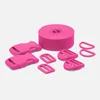Kunststoff Zubehör Set mit Gurtband pink B47