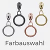 Zipper Ring 6,5 mm Raupe Farbauswahl