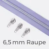 Reißverschluss silber 6,5mm helles flieder D268 3m