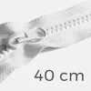 Reißverschluss teilbar 40cm Weiß B3