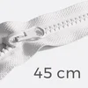 Reißverschluss teilbar 45 cm Weiß B3