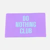 Webetikett "Do Nothing Club", Lila, 57x38 mm, 1 Stück