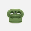 Kordelstopper Kunststoff 2-Loch, Oliv D887