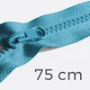 Reißverschluss teilbar 75cm Aquablau D905