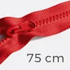 Reißverschluss teilbar 75cm Blutrot B54