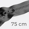Reißverschluss teilbar 75cm Dunkelgrau D306