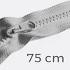 Reißverschluss teilbar 75cm Hellgrau D132
