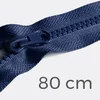 Reißverschluss teilbar 80cm Marine D40
