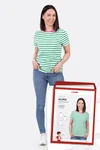 Papierschnittmuster Damen Basicshirt Alina