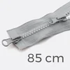 Zwei-Wege Reißverschluss 85cm Hellgrau D132