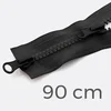 Zwei-Wege Reißverschluss 90cm Schwarz B5