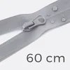 Reißverschluss teilbar wasserabweisend 60cm Hellgrau D132