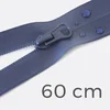 Reißverschluss teilbar wasserabweisend 60cm Marine D40