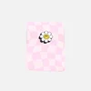 Webetikett L "Checker Flower", 50x70 mm