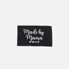 Webetikett L "Made by Mama", 57x38 mm