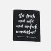 Webetikett "Sei frech und wild" XL