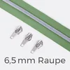 Reißverschluss Metallisiert Silber  6,5mm Salbei D100