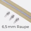 Reißverschluss Metallisiert Silber 6,5mm Beige D371